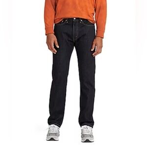 Levi’s men’s 505 straight leg dark wash denim jeans‎ size 36/30